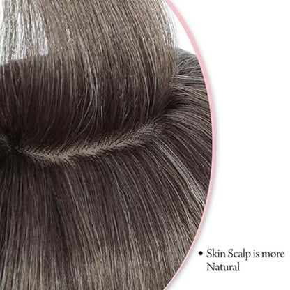 Long Face Framing Layer Hair Topper丨 Natural Volume Hair Topper 丨 Ultra-thin Base | Give You a Chic Look